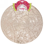 Салфетка плетеная 38см «Весна» золото