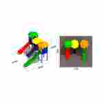 Детская игровая площадка Горный Хребет, размер 4,7*4,4*4