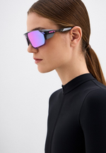 Спортивные очки с диоптриями 100% Norvik / Polished Translucent Grey / Purple Multilayer Mirror Lens