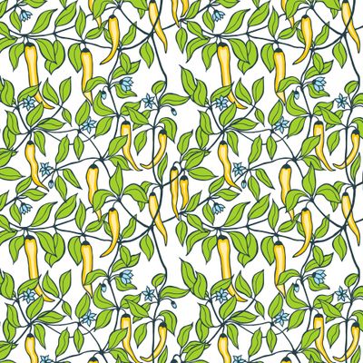 hot chilli pepper seamless pattern.