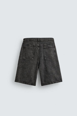 ZARA ШОРТЫ BAGGY FIT, УГОЛЬНЫЙ
