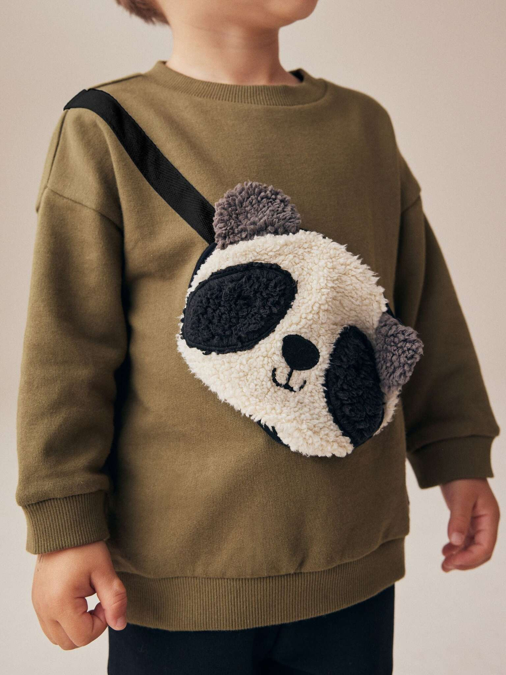 Толстовка и джоггеры в комплекте для мальчика Next N96-364, Черный, Хаки