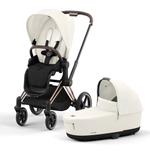 Коляска Cybex Priam IV 2 в 1 цвет Off White на шасси Rosegold