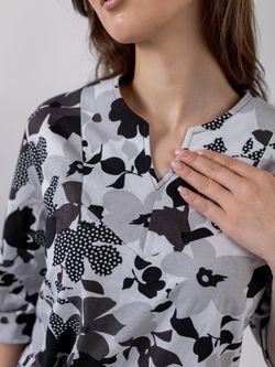 C-351 Туника из хлопка рукав 3/4