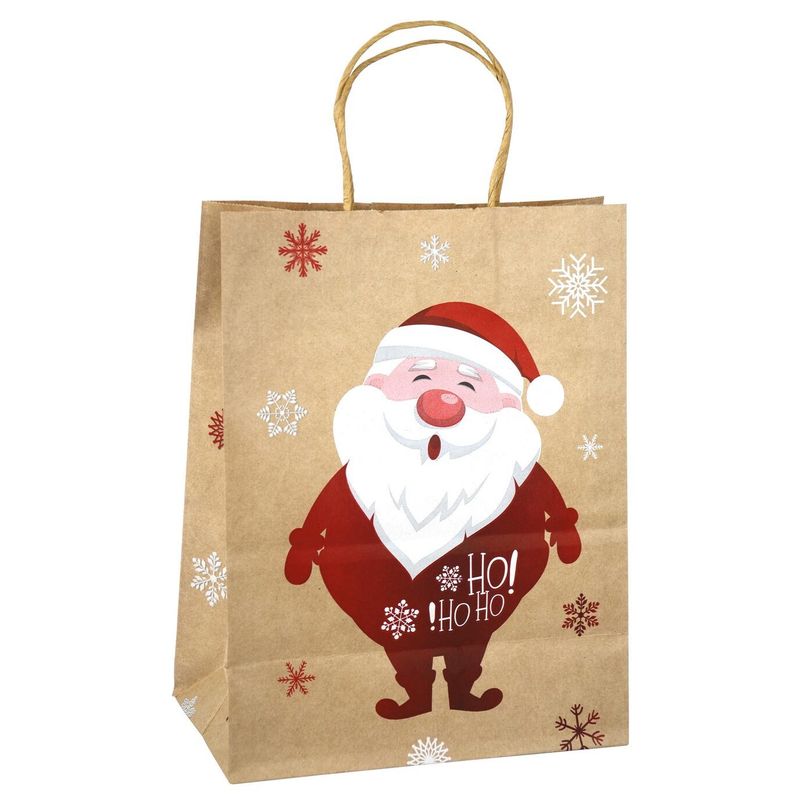 Пакет бумажный Казахстан Крафт Санта   21*15*8 см 1 шт 12 шт /упак