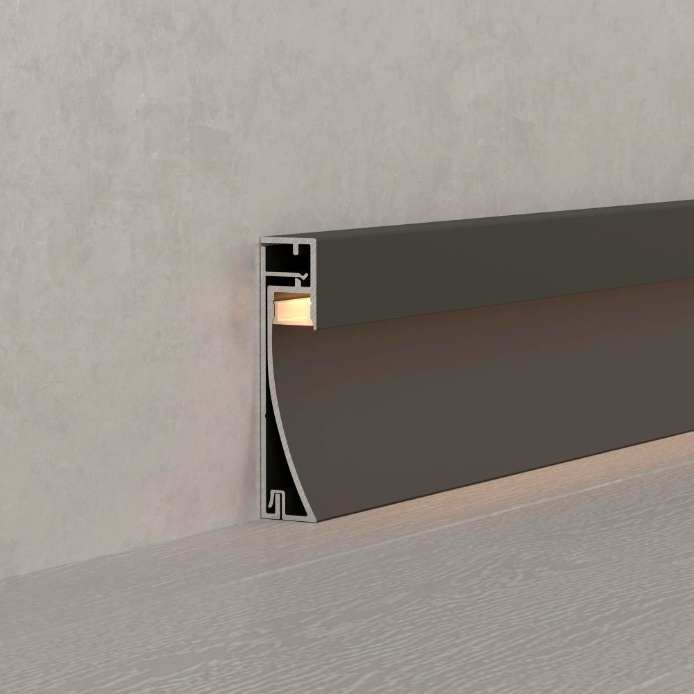 Профиль PLINTUS-H54-2000 BLACK (Arlight, Алюминий) 045433