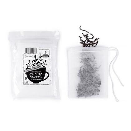 Фильтры с завязками, размер S (7*9 см) Эконорм 50 шт/уп