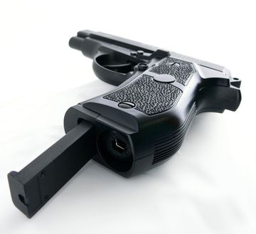 Пистолет пневматический Stalker S84 (аналог "Beretta 84") к.4,5мм, металл, 120 м/с, черный, картон.коробка