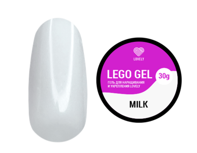 LOVELY Гель для наращивания и укрепления Lego Gel Milk, 15 гр