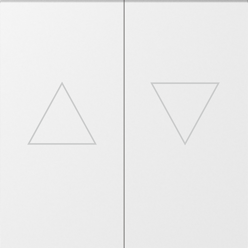 Клавиша 2-я со стрелками для жалюзи, глянцевый белый, серия A07