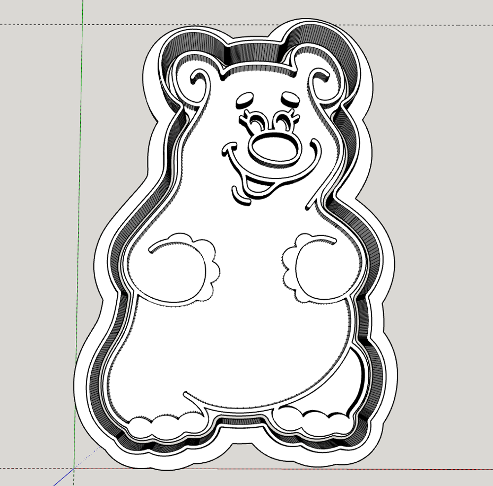 Штамп Мишка №1