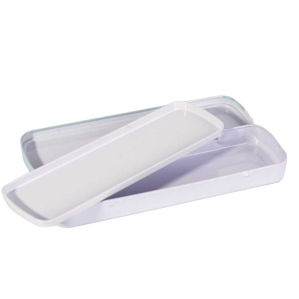 Пенал металлический 2 отделения Alingar, 55 х 190 мм, "Happy", ассорти (слоник, пингвин, мишка, кошечка)