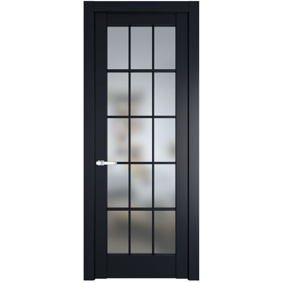 Межкомнатная дверь эмаль Profil Doors 4.1.2 (р.15) PD нэви блу стекло матовое
