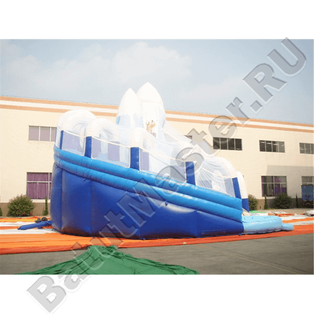 Коммерческий надувной батут «Ледяная гора», 12,5×11,5×9 м