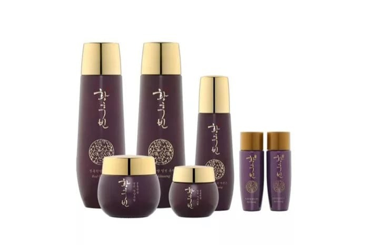 Набор для ухода за лицом Bergamo Hwang Hoo Bin The Legend Of Red Ginseng 5 Set с экстрактом красного женьшеня (тонер, эссенция, эмульсия, крем для век, крем для лица)