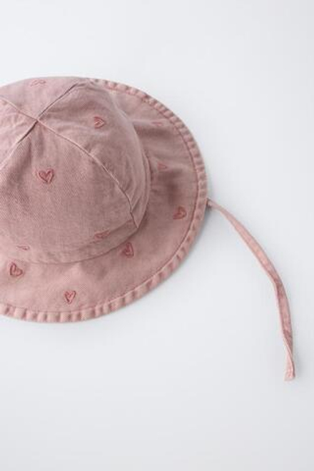 ZARA ПАНАМА С СЕРДЦАМИ, РОЗОВЫЙ