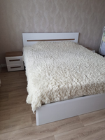 Кровать Наоми КР-11 дуб каньон/белый глянец 1600 + настил