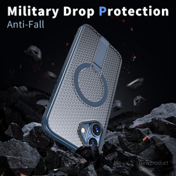 Прозрачный чехол Mesh Pro Magnetic Case для iPhone 16 Plus