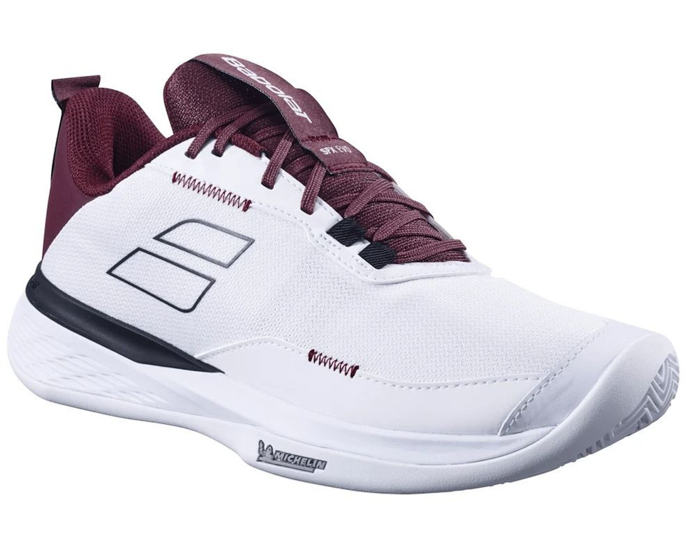 Теннисные кроссовки Babolat SFX Evo Clay - white/port royale