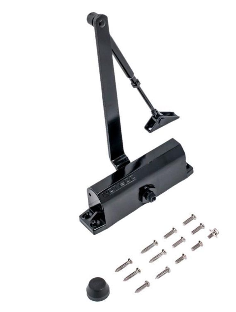 Доводчик дверной NOTEDO  DC-090/BLACK Черный   (60 -120кг)   / 12815