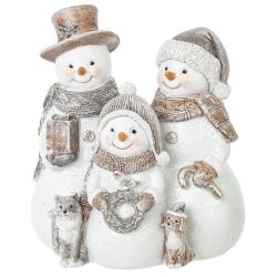 GAEM Фигурка декоративная "Снеговики", L14,5 W9,5 H16,5 см