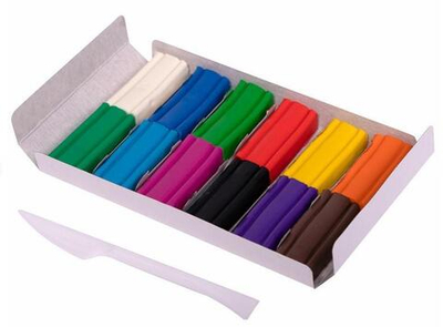 Пластилин мягкий 12 цветов 180г со стеком "ЮНЫЙ ВОЛШЕБНИК" (ЮНЛАНДИЯ)