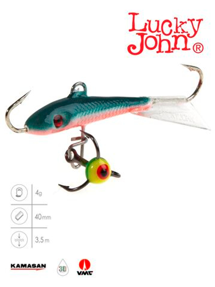 Балансир Lucky John FIN 3 с тр. 40мм/54 блистер