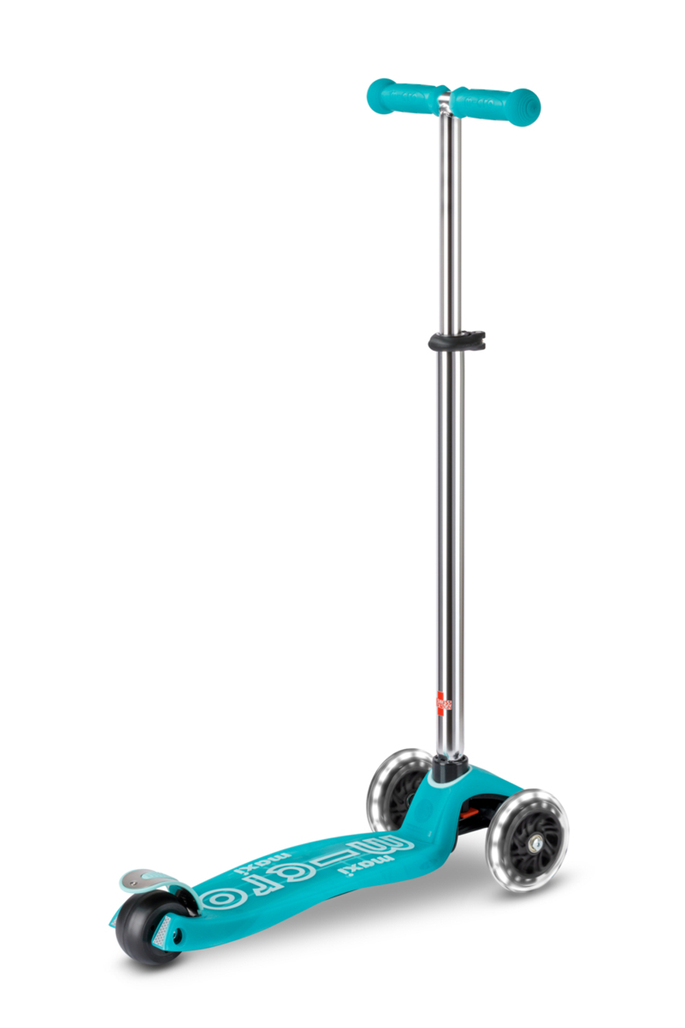 Самокат Maxi Micro Deluxe Glow Plus (светящийся) LED зеленый мармелад