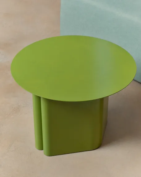Журнальный столик Arvin Ø55x38 см, зеленый металл