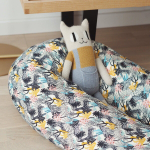 Подушка для кормления BEABA Big Flopsy синяя/белая/желтая