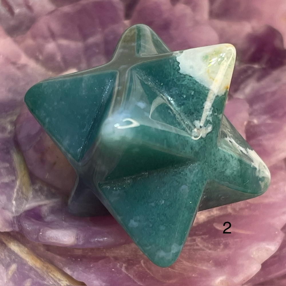 47051 Агат моховой Меркаба 20мм