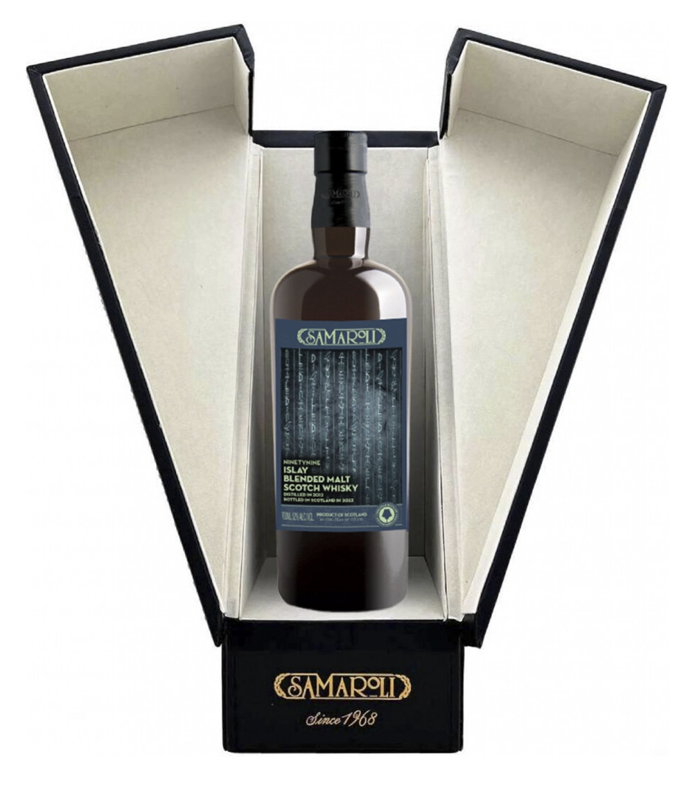 Виски Samaroli Ninetynine Islay Blended Malt, leather box, 0.7 л