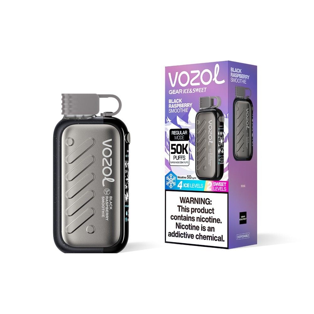 Vozol GEAR ICE &amp; SWEET 50000 - Black Raspberry Smoothie (5% nic)
