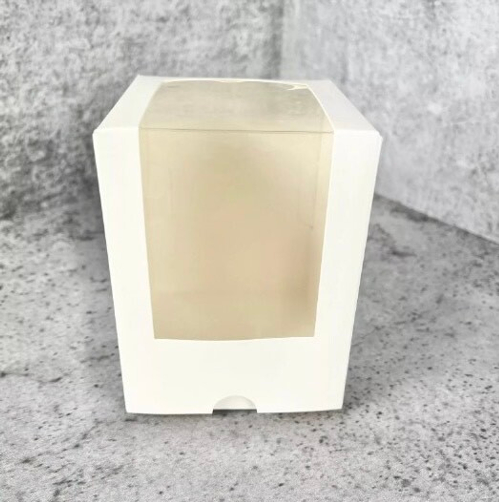 Коробка для десертов без ложемента 125*90*90 мм (белая)