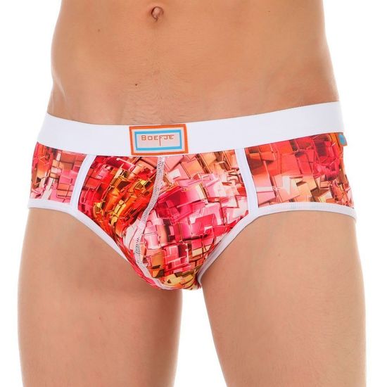 Трусы мужские брифы красные Boefje 35688
