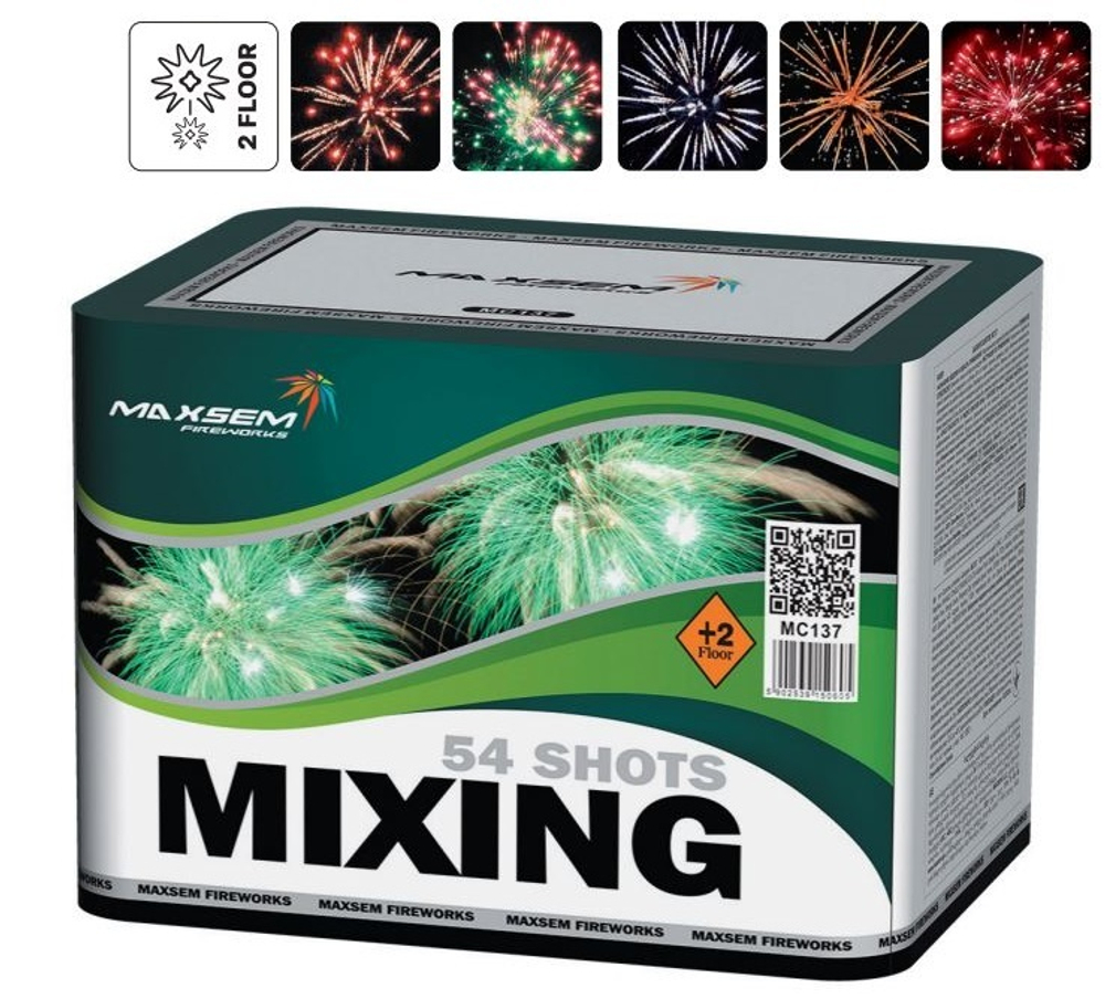 Батарея салютов "Mixing" MC137 54 залпов * 1.2"