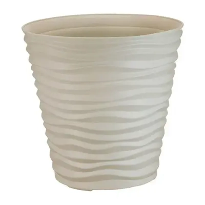 Кашпо ДЮНА D255мм H 240мм 8,5л Кремовый (комплект 5 шт)