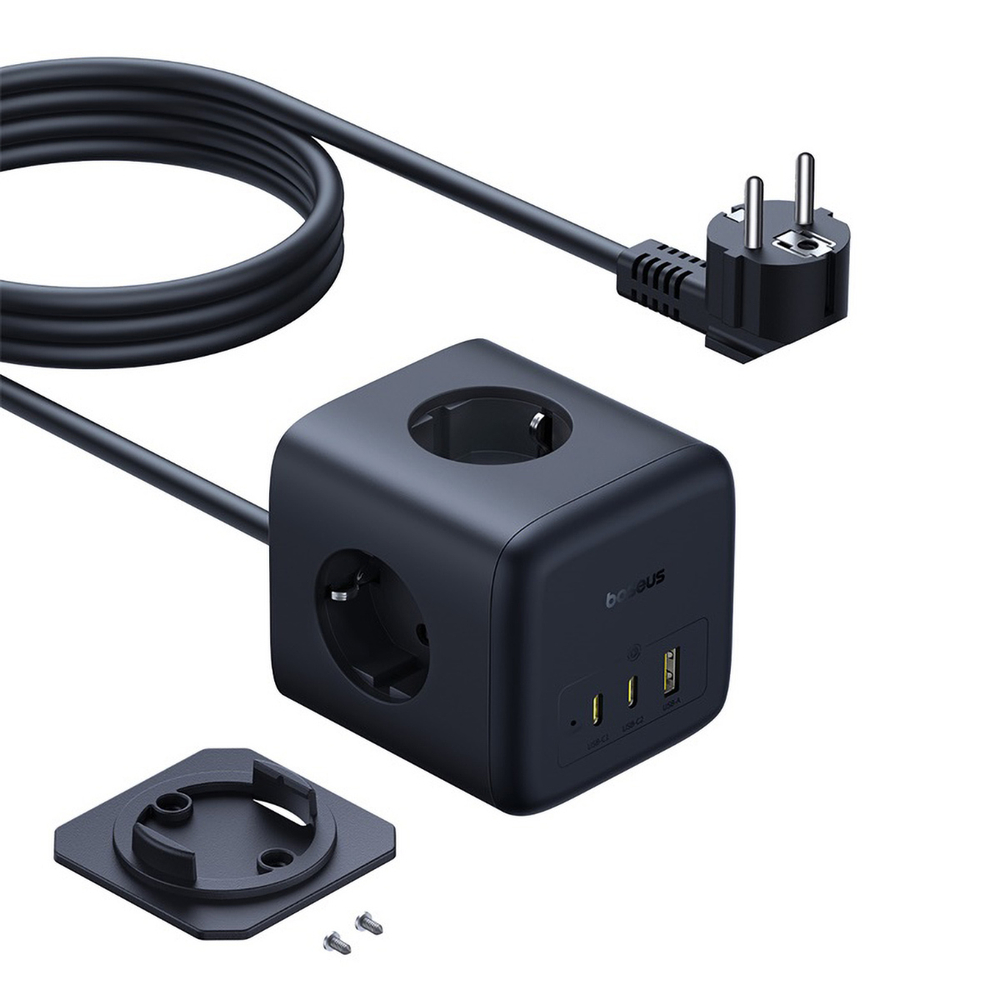 Зарядное устройство Baseus EnerFill FA11 Cube Power Strip GaN6 3AC+1U+2C 67W