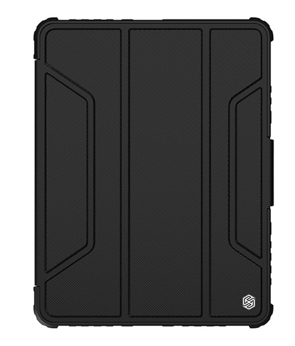 Чехол книжка от Nillkin для iPad Air 11 2024-, 10.9 с 2020-, Air 4, Air 5, Pro 11 2020-, серия Bumper Pro, с защитной шторкой для камеры