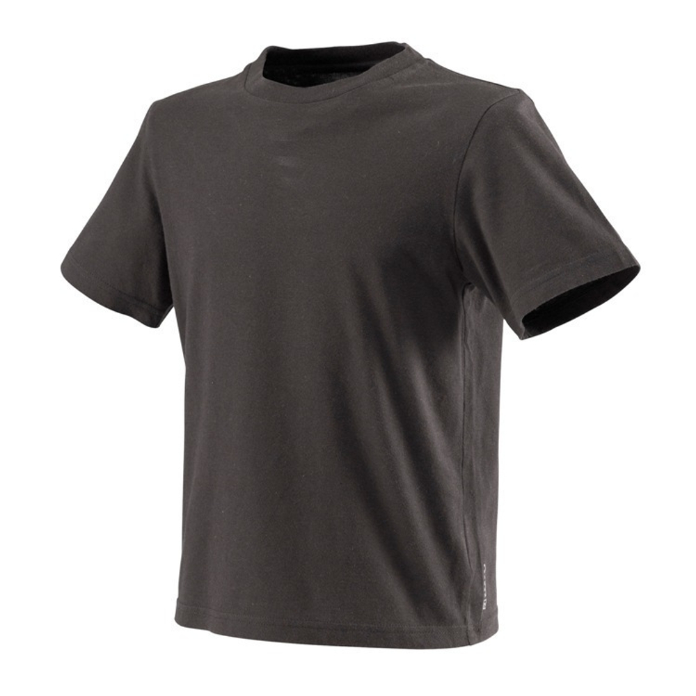 Футболка однотонная с круглым вырезом