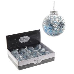 GAEM Набор из 12шт Украшение новогоднее "Шар", D 8 см, L35 W27 H8,5 см