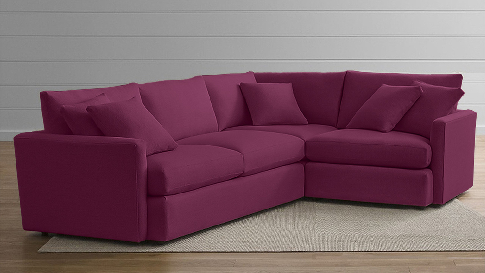 Угловой диван Стелф Vivaldi 35 231*185*90 см, Фиолетовый Велюр Еврокнижка Фиеста