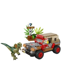 Конструктор Динозавры Засада Дилофозавра 221 деталь