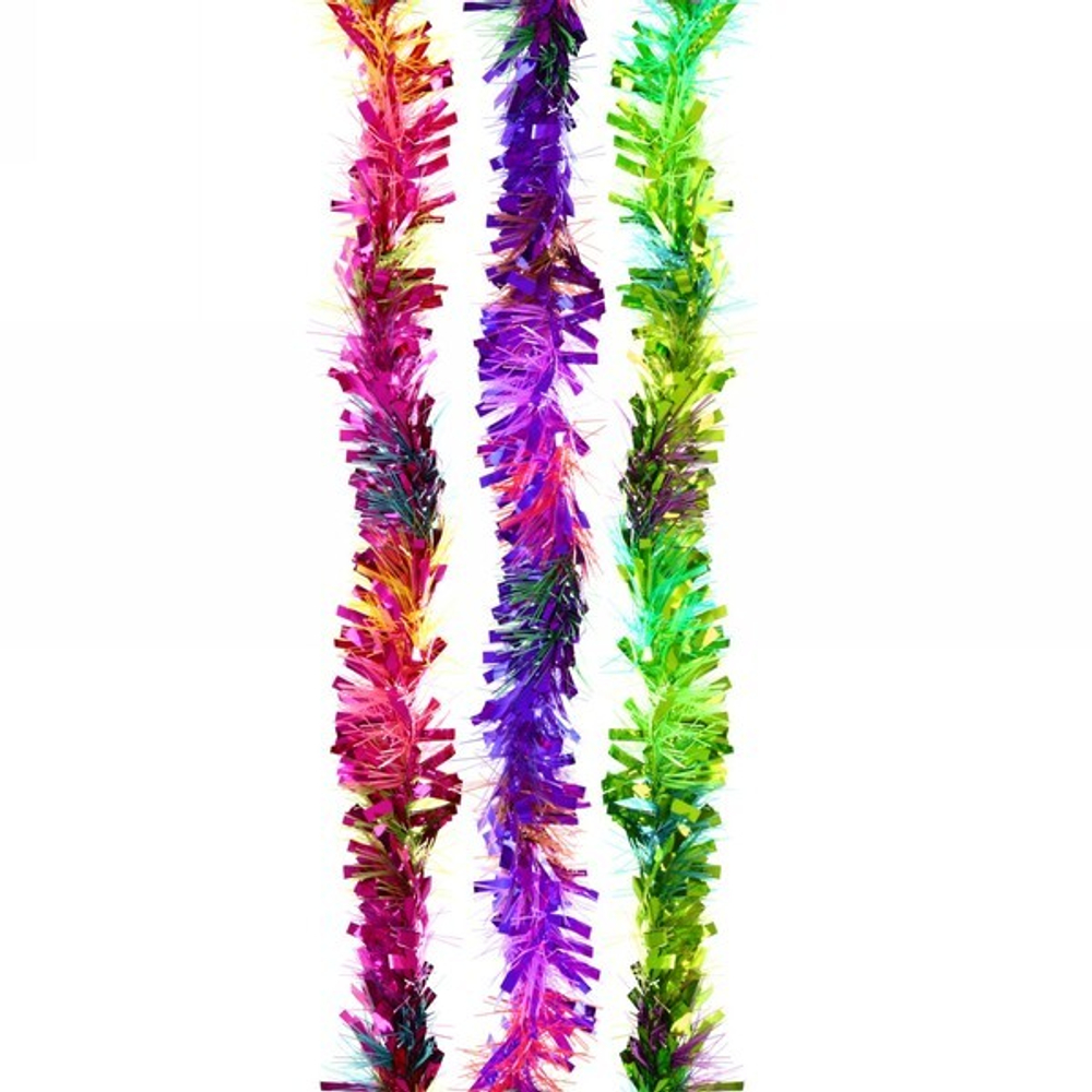 Мишура 2м 7см «Радужные огни», микс