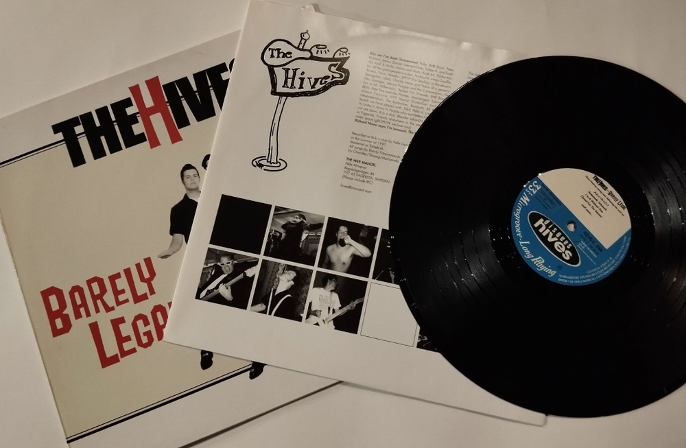 Винтажная виниловая пластинка LP The Hives Barely Legal (Sweden 1998)