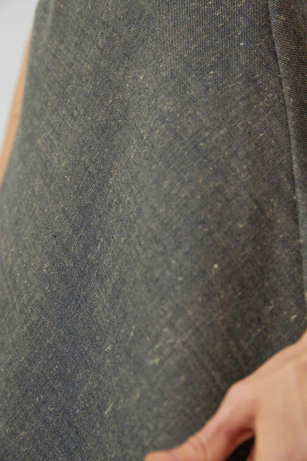 Юбка макси из льна с шерстью