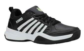 Мужские кроссовки теннисные K-Swiss Court Express 2 Clay - black/white/soft neon green