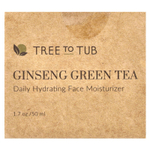 Tree To Tub, женьшень и зелёный чай, увлажняющий крем для лица, 50 мл (1,7 унции)