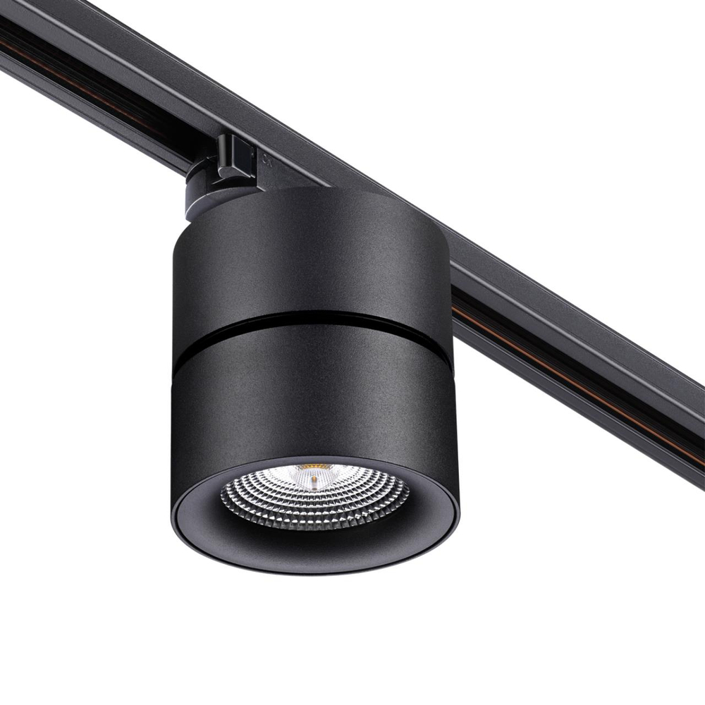 358785 PORT NT21 225 черный Светильник трековый однофазный трехжильный IP20 LED 25W 4000K 2200Лм 100-265V GRODA