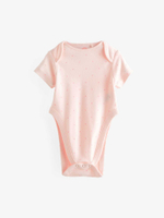 Боди с коротким рукавом для малышей с дисплазией тазобедренного сустава Next N44-441, 3 шт., Белый, Розовый
